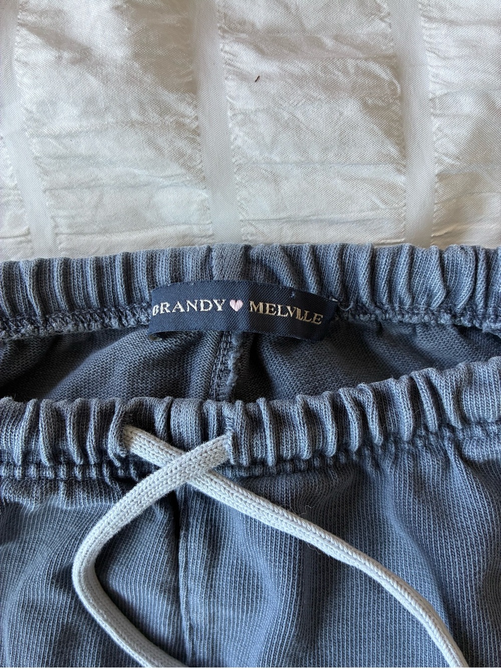 Brandy Melville Anastasia Blue Wide Leg Sweatpants Drawstring